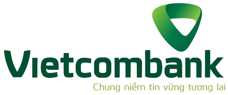 mẫu thiết kế logo Vietcombank slogan