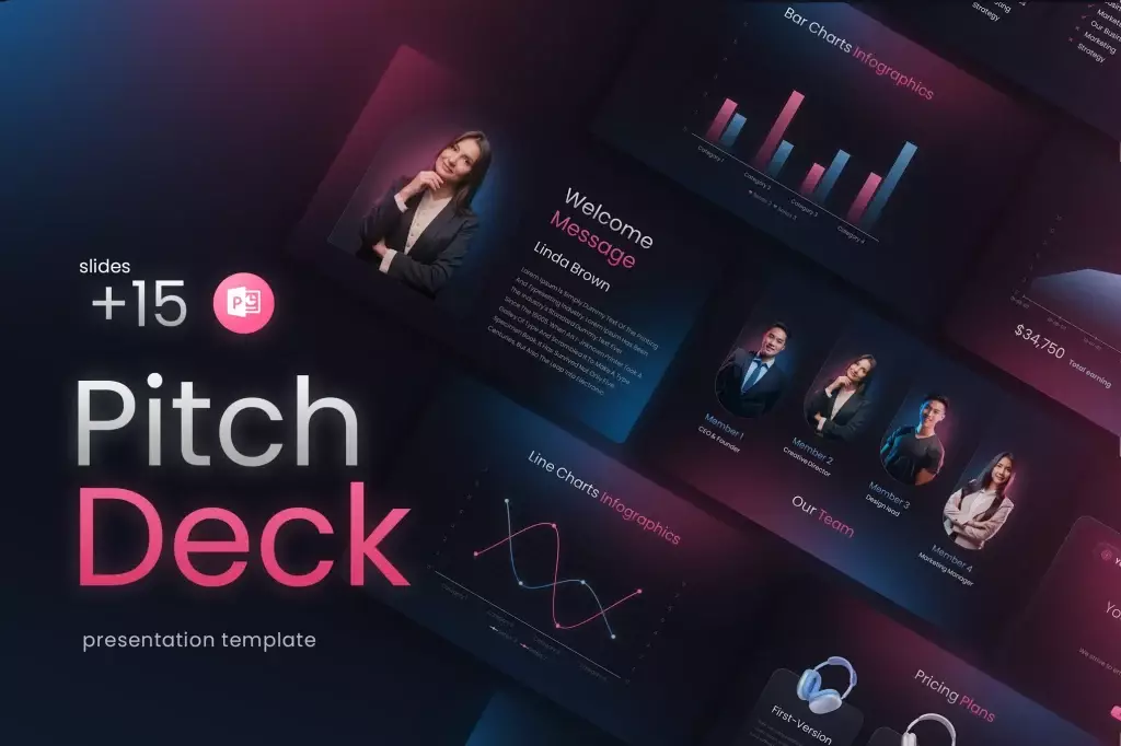 10- Pitch Deck PowerPoint Presentation Template - download miễn phí 