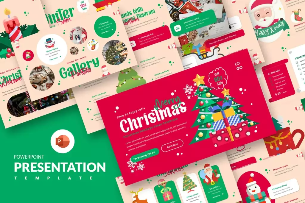 mẫu download free - letliar Christmas PowerPoint Presentation Template
