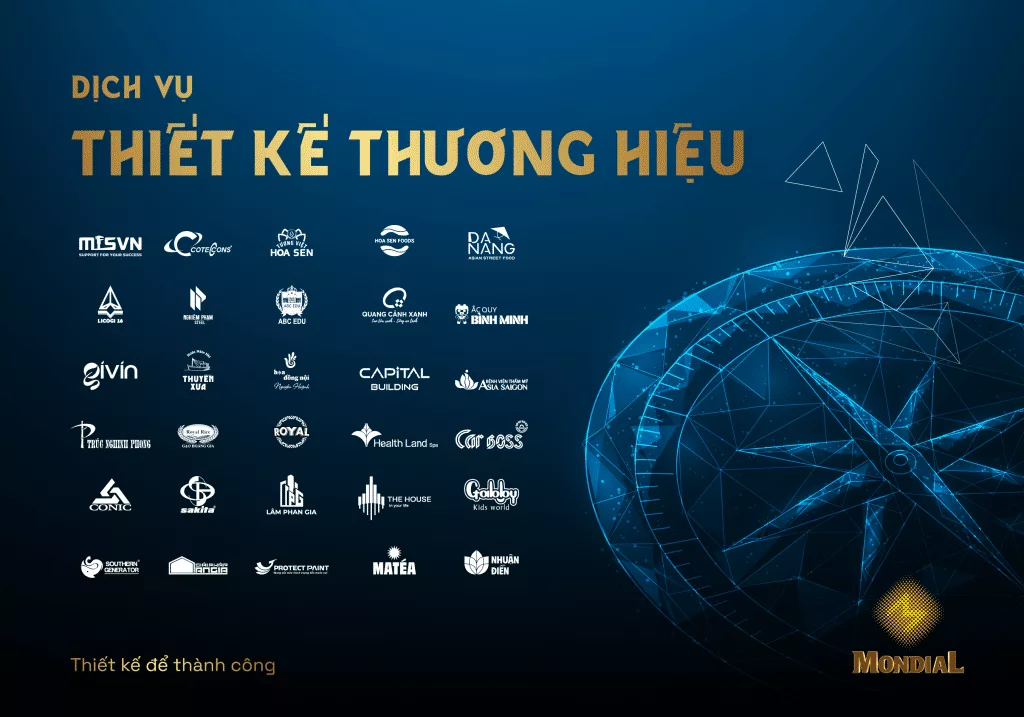 Dịch vụ thiết kế thương hiệu MondiaL - Thiết kế 