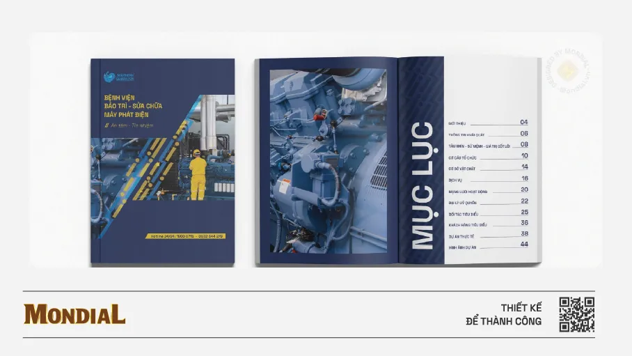 Thiết kế profile công ty máy phát điện Miền Nam