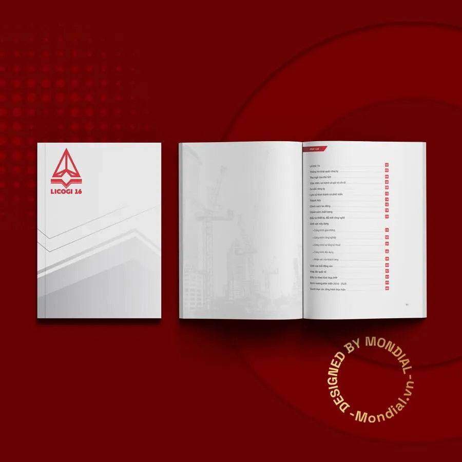 Dự án thiết kế profile Công ty Xây dựng Licogi 16