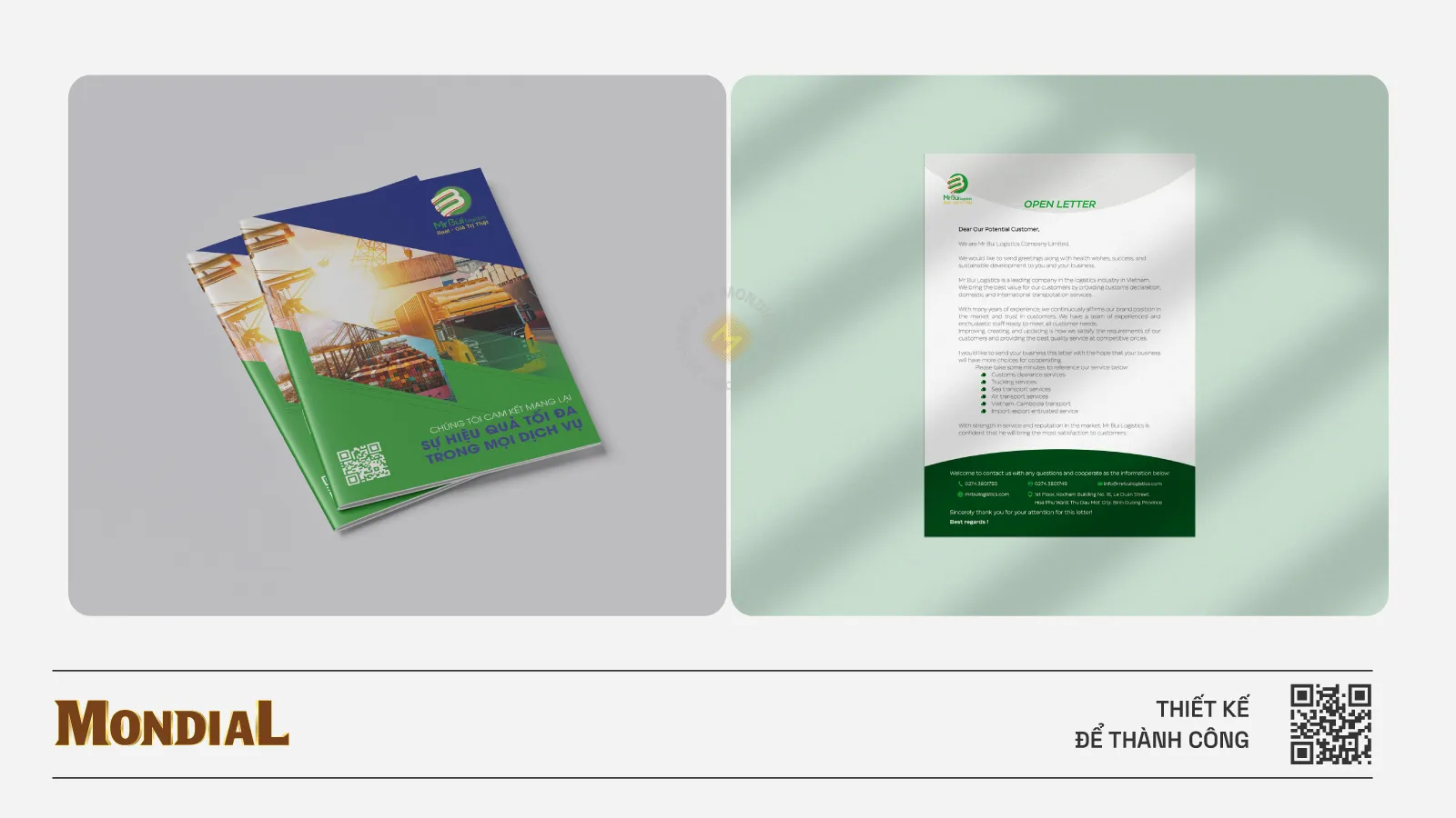 Thiết kế profile Công ty logistics Mr Bùi